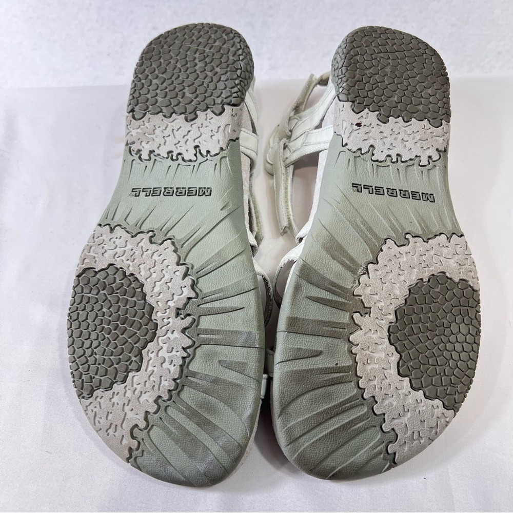 Merrell Sandals Womens 10 San Remo Strappy White Leather Casual Open Toe Hiking - Picture 7 of 8